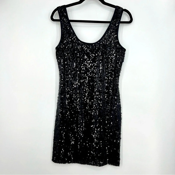 JS Boutique Dresses & Skirts - JS Boutique Vintage Y2K Sleeveless Sequins Embroidered Bodycon Sheath Dress 10